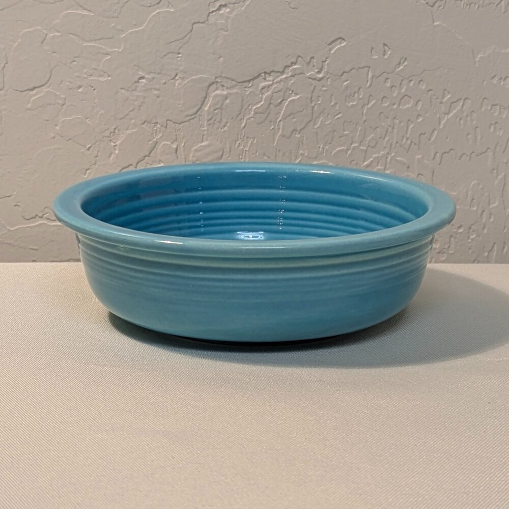 Vintage Fiesta Turquoise 5 1/2" Fruit Bowl, Homer Laughlin 1936-1969